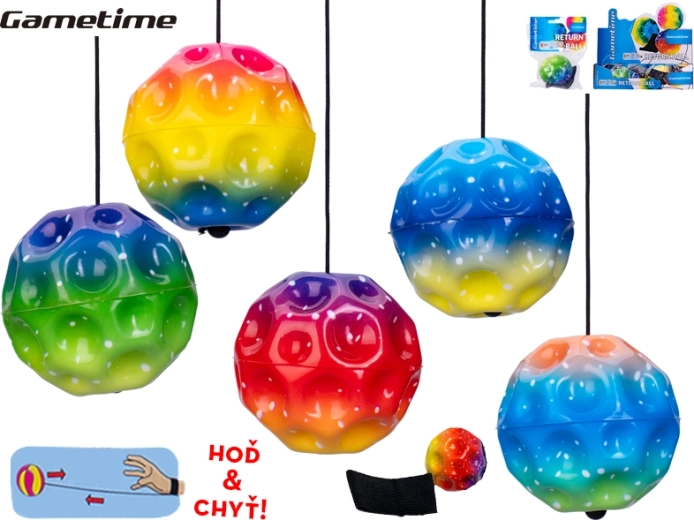 Penová vracajúca sa loptička na gumičke pre deti