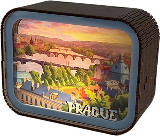 2Kids Toys drevená skladačka lampička Praha – pohľad na Vltavu