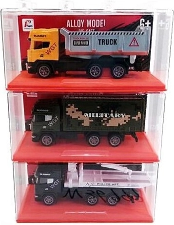 Kovové mini nákladné auto 11 cm v krabičke (mix 14 druhov) - 1 kus