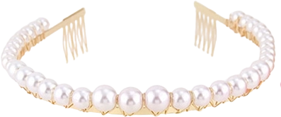 Ružová čelenka s perlami pre dievčatá