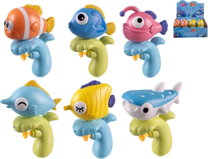 Vodná pištoľ v tvare ryby 15 cm