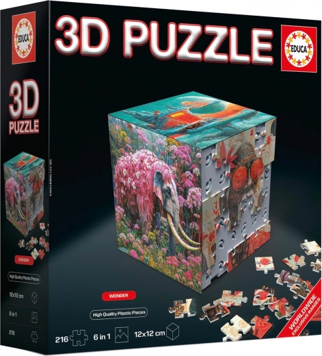 3D puzzle kocka Wonder 216 dielikov EDUCA