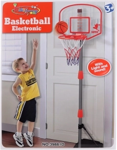 Basketbalový kôš so stojanom s počítadlom, svetlom a zvukmi