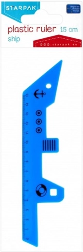 STARPAK pravítko loď 15 cm - 1 kus