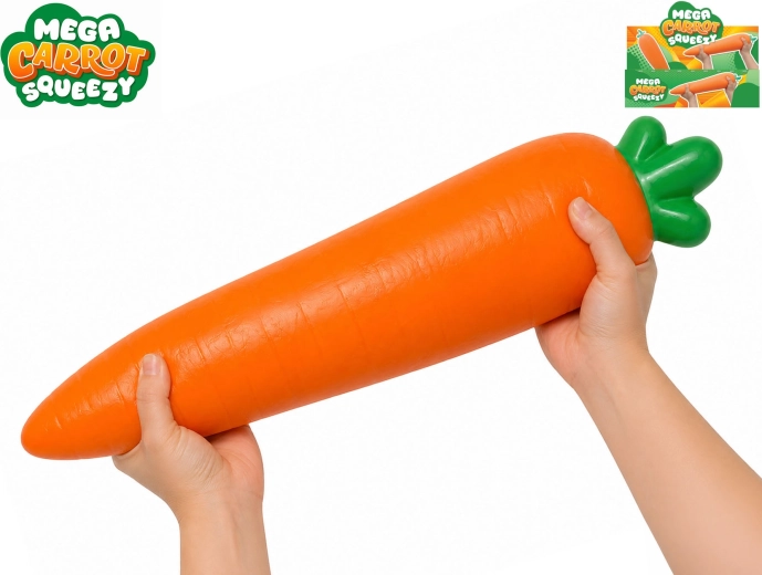 Mega squeeze naťahovacia jumbo mrkva - 1 kus