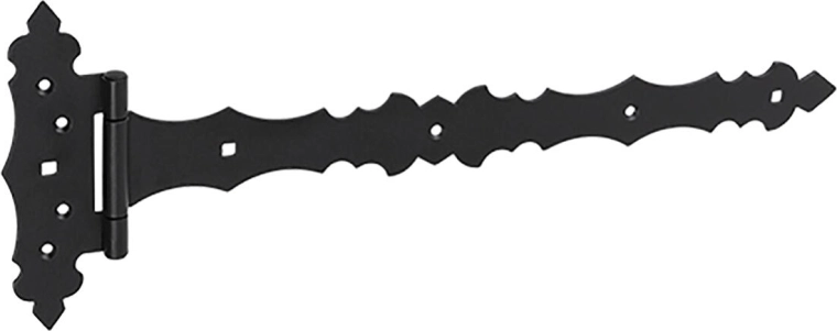 Ozdobný dverový záves 400 × 30 × 170 × 2,5 mm, čierny