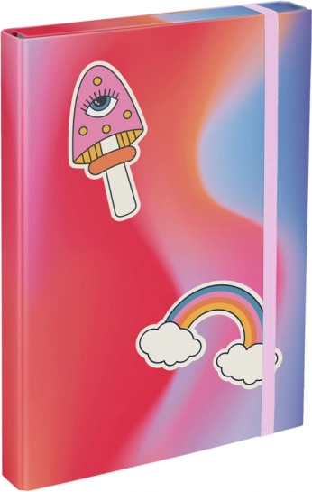 BAAGL dosky na školské zošity A4 – dúha, červené