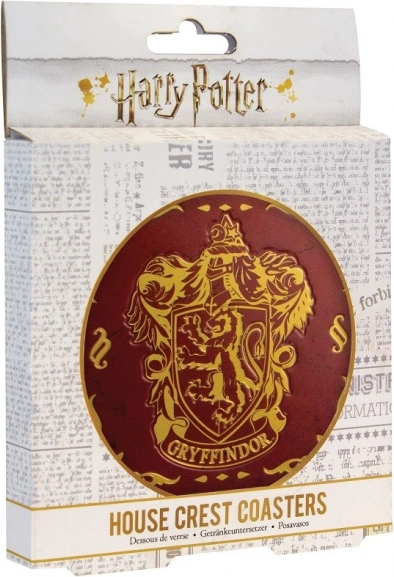 Kovové podtácky HARRY POTTER – rokfortské fakulty
