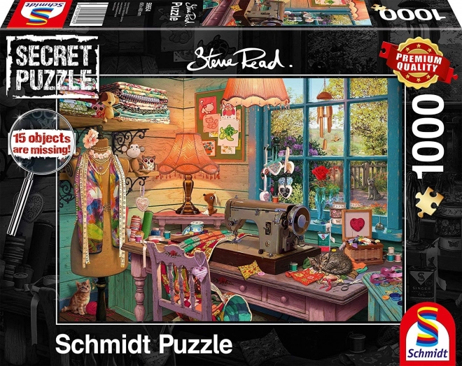 Puzzle Schmidt Secret – šijacia dielňa, 1000 dielikov