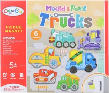 Výroba magnetiek – stavebné autá kreatívna sada