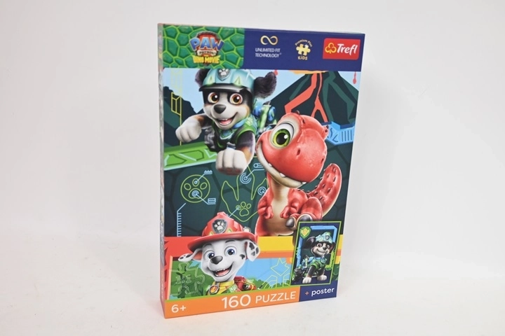 Trefl Premium Plus Kids puzzle Dino dobrodružstvo (Labková patrola) 160 dielikov