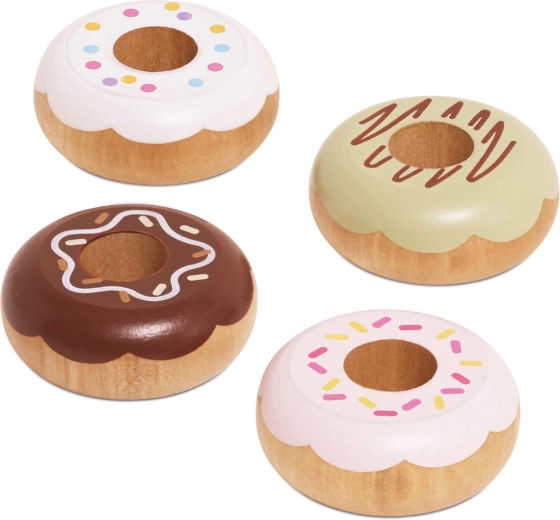 Drevené donutky do detskej kuchynky Le Toy Van (4 ks)