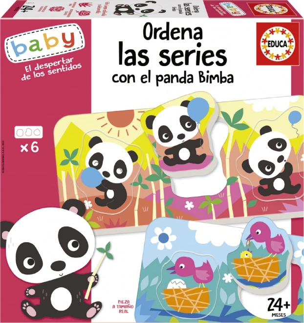EDUCA Baby Puzzle Panda Bimba a kamaráti