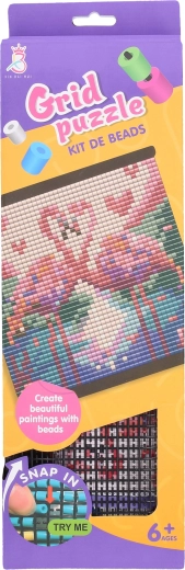 Koráliková mozaika plameniaky 31 × 32,5 cm