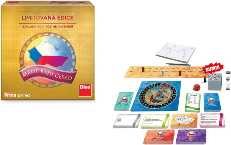 Máme radi Česko – limitovaná edícia, rodinná párty hra