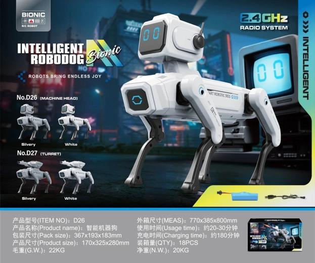 Inteligentný robotický pes Robodog biely