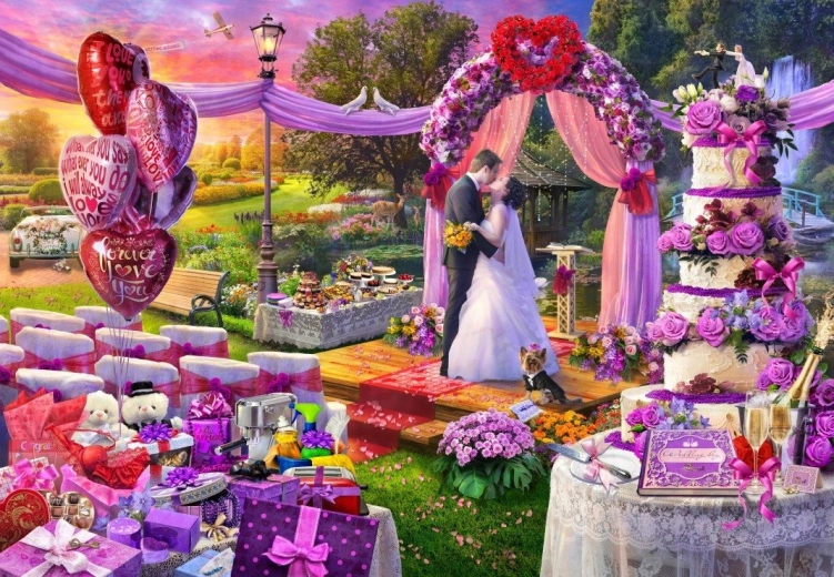 Bluebird puzzle Svadobný deň 1000 dielikov