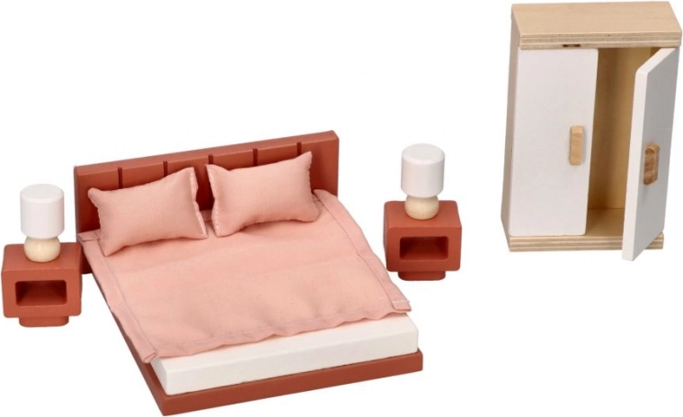 Nábytok do domčeka pre bábiky - spálňa