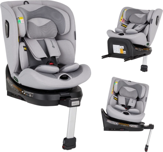 Petite&Mars otočná autosedačka Twistguard Pro i-Size gentle grey air 40–150 cm (0–36 kg)