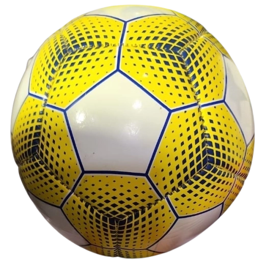 Mini futbalová lopta žlto-biela
