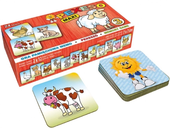 pexeso mfp lux – zvieratká na dvore