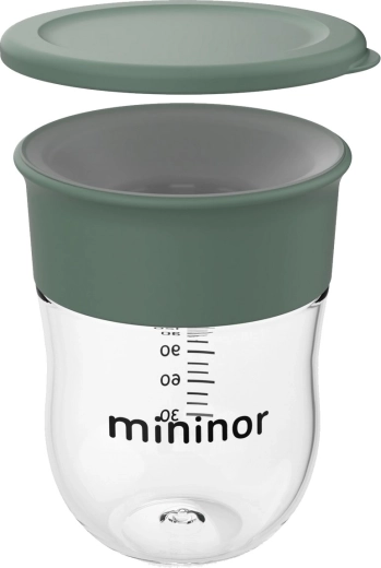 Mininor tréningový hrnček 220 ml willow green