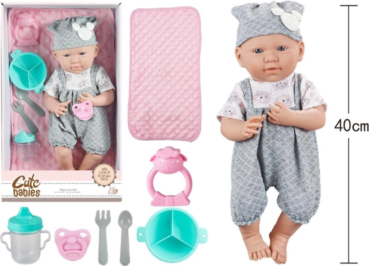 Bábätko s doplnkami 40 cm
