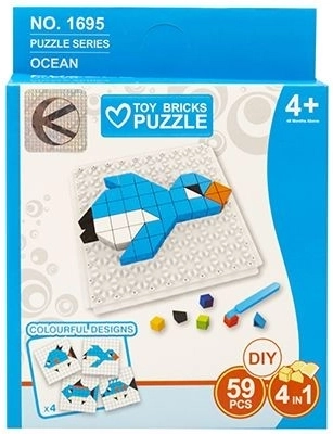 Puzzle skladačka morské zvieratá 59 dielikov - 1 kus