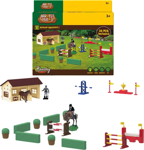 Farm Service jazdecký športový set Parkúr 26 ks