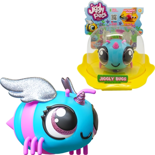Interaktívna modrá včielka JIGGLY BUGS EOLO