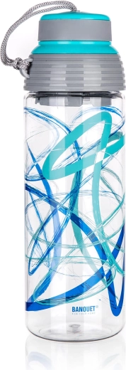 Tritánová fľaša na pitie 550 ml BANQUET QUEST tyrkysová