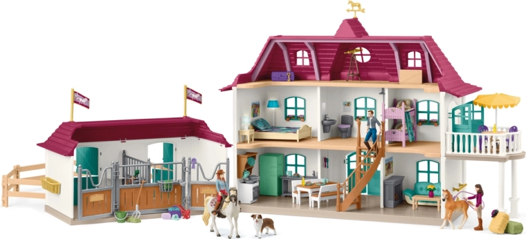 Schleich Horse Club vidiecky dom a stajňa pri jazere