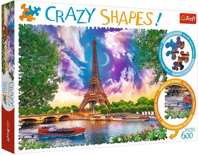 Puzzle 600 Crazy Shapes - Nebo nad Parížom