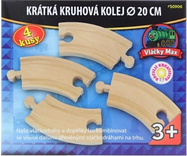 Vláčky Max krátke oblúkové koľaje – 4 ks
