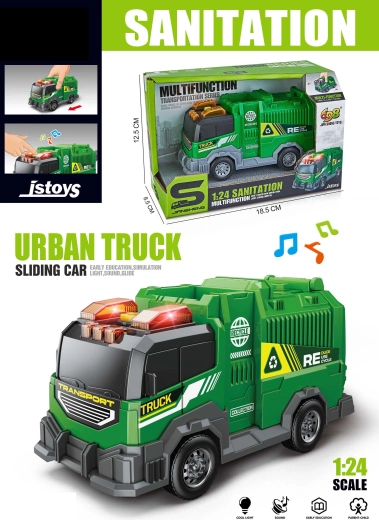 Smetiarske auto s efektmi 16 cm