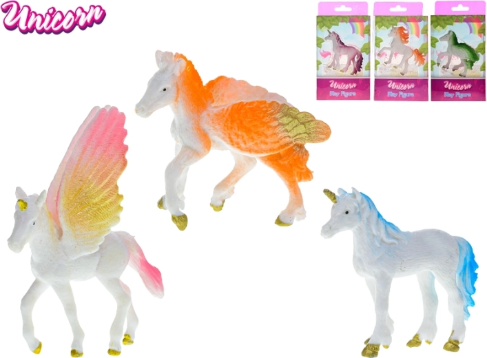 Unicorn jednorožec figúrka 9 cm – 4 druhy, mix farieb