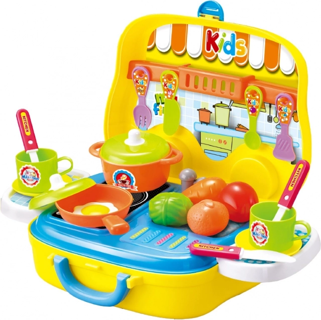 Kuchynský kufrík v tvare auta pre malých kuchárov