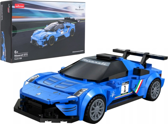 Stavebnica pretekárskeho vozidla Maserati MC20 GT2 modrá RASTAR