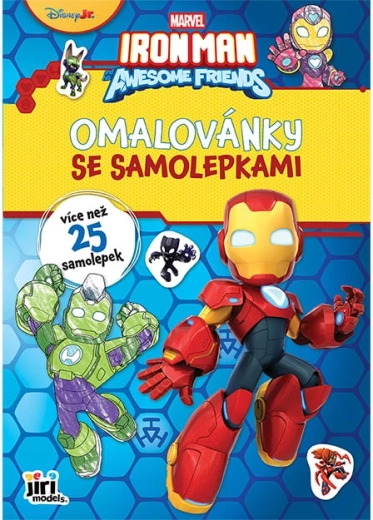 Omaľovánky A4 so samolepkami Ironman