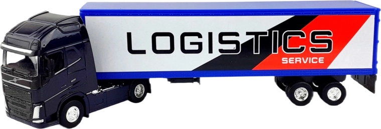 Kovový kamión s prívesom VOLVO 1:64 Welly