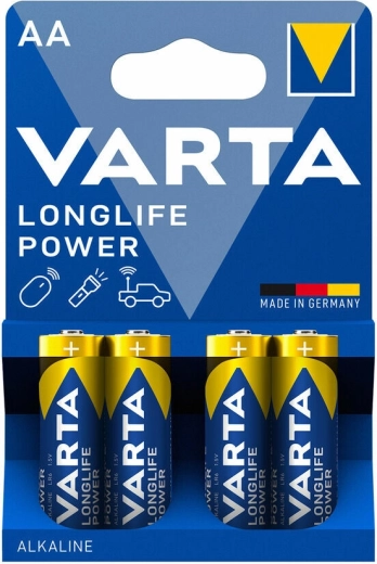Varta Longlife Power alkalické batérie AA, 4 ks