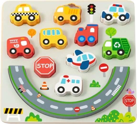 2Kids Toys balančné puzzle City 2 v 1