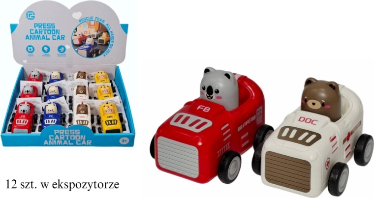 Autíčko pre batoľatá s pohonom „press and go“ - 1 kus