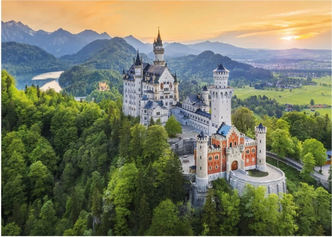 Puzzle Jarný Neuschwanstein 1000 dielikov