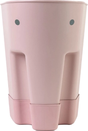 Shnuggle Ellie úložný košík na hračky do vane blush pink