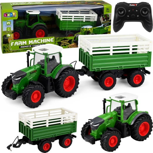 Traktor na diaľkové ovládanie so sklápačkou 1:24 so svetlami