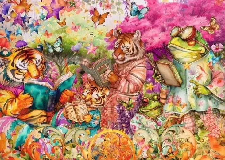 Ravensburger puzzle Knižný klub 1000 dielikov