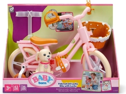 BABY born bicykel so psíkom Lucky pre bábiky