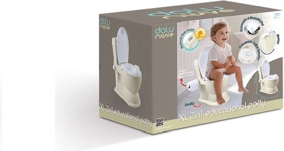 DOLU edukačný nočník XL so zvukom béžový