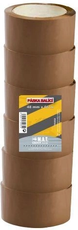 Baliaca páska 48 × 66 m hnedá, sada 6 ks